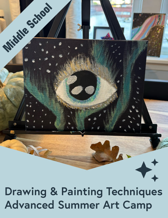 July 20-24: Middle School Drawing and Painting Camp - (Entering Grades 6-9)