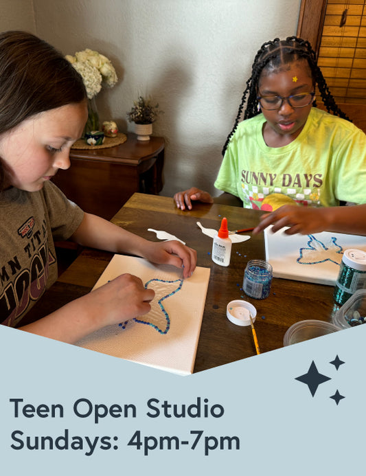 Teen Open Studio (7th-12th Grades) - Sundays 4pm-7pm Starts Sept 8th